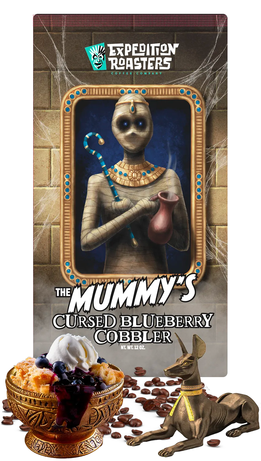 The Mummy's Cursed Blueberry Cobbler