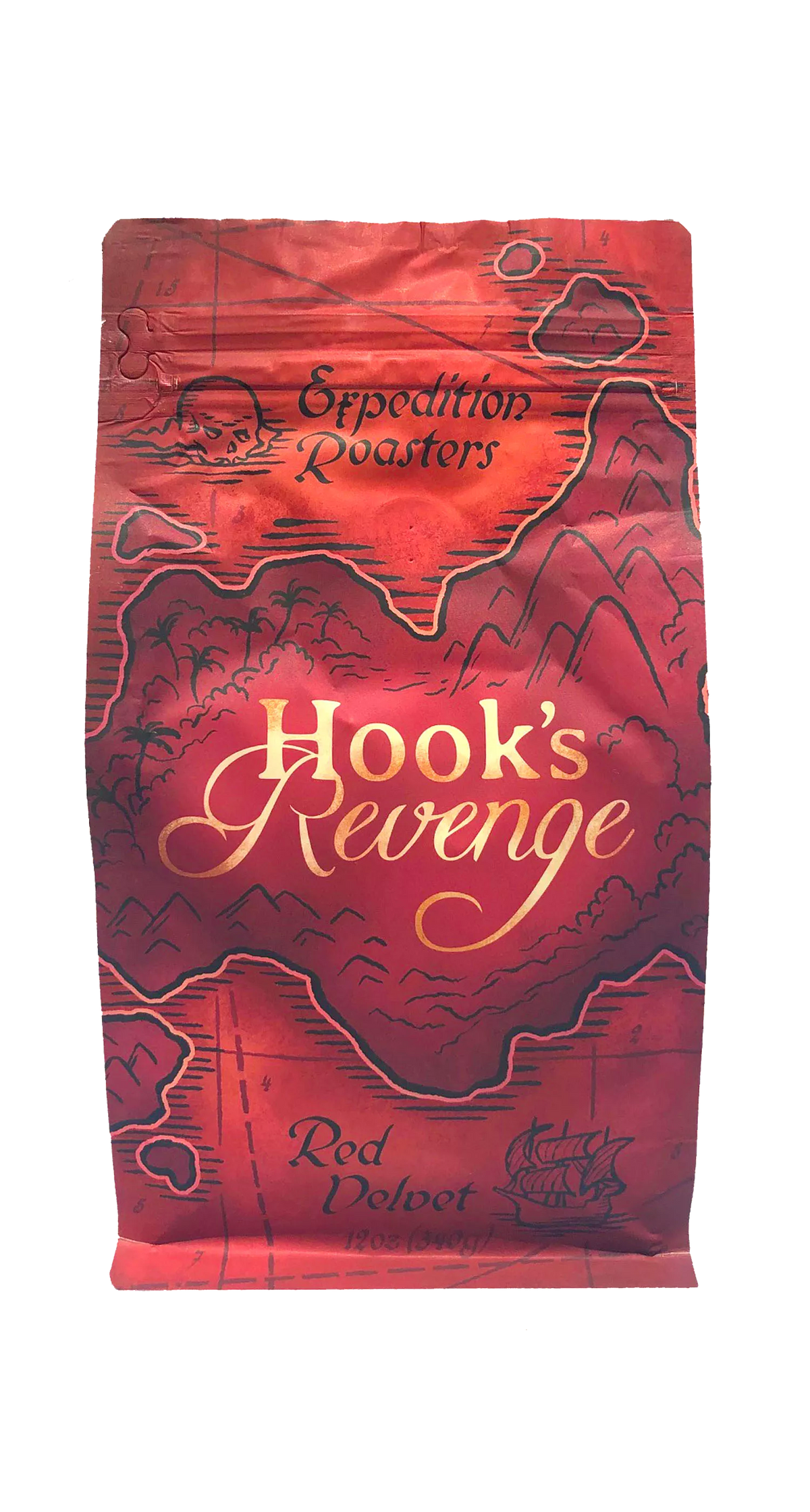 Hook&#39;s Revenge Red Velvet Cake Front
